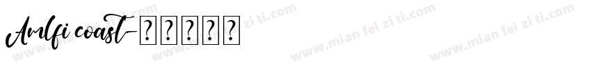 Amlfi coast字体转换